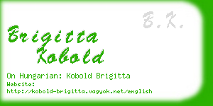 brigitta kobold business card